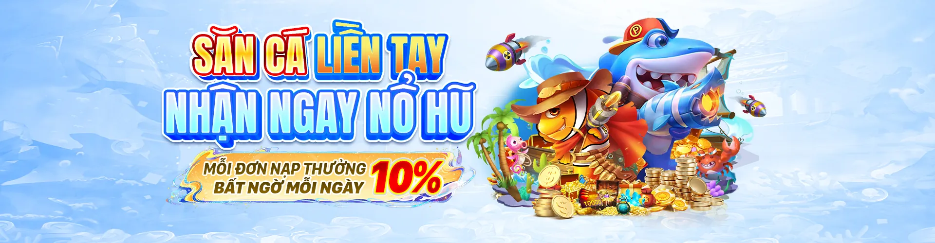 Hình ảnh chính game bắn cá CQ9 Casino với đồ họa sống động và kho báu dưới đại dương